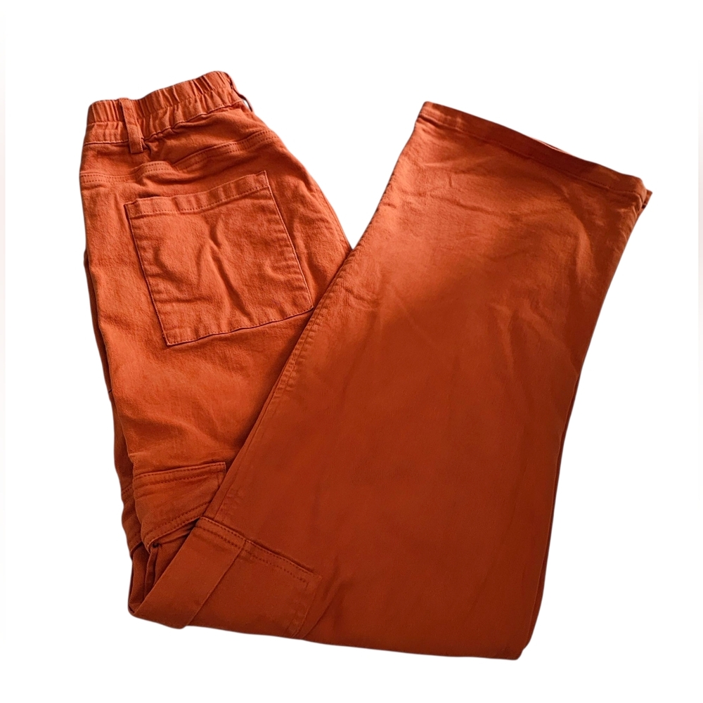 Lepunuo Orange Cargo Pants Y2K Looks Size Medium